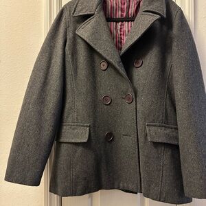 Vintage Delia’s Women's Gray Peacoat